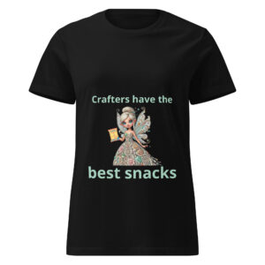 Women’s basic softstyle t-shirt - Crafters have the best snacks