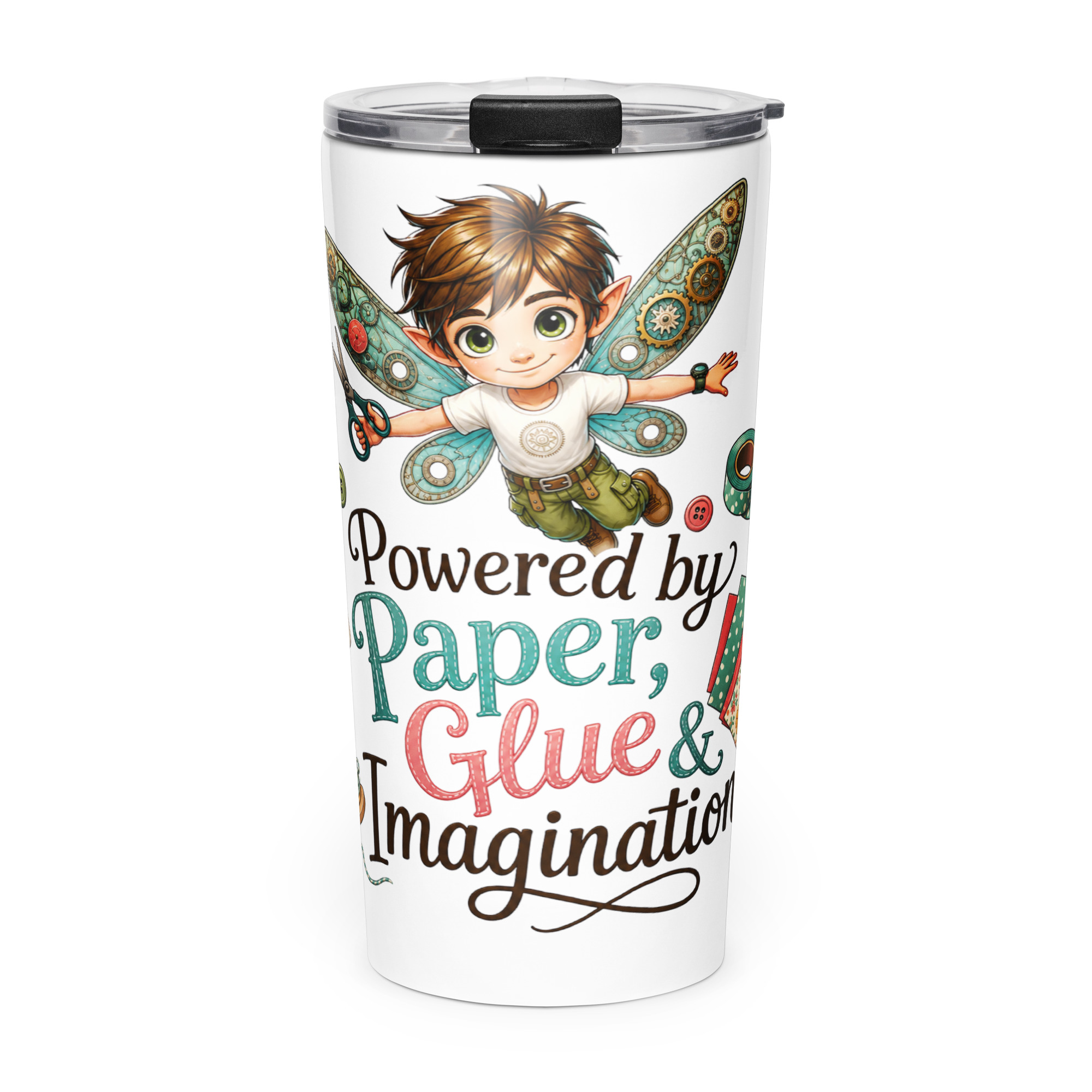 Tapered stainless steel tumbler