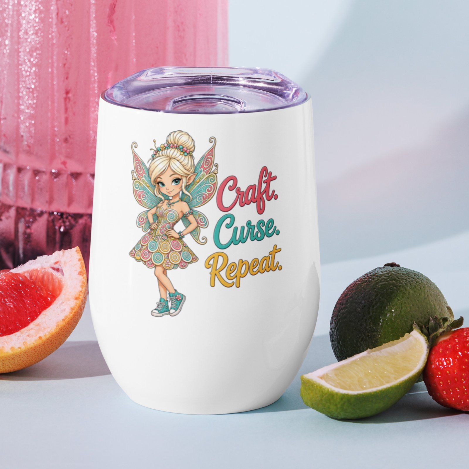Craft. Curse. Repeat. - Wine tumbler - Image 5