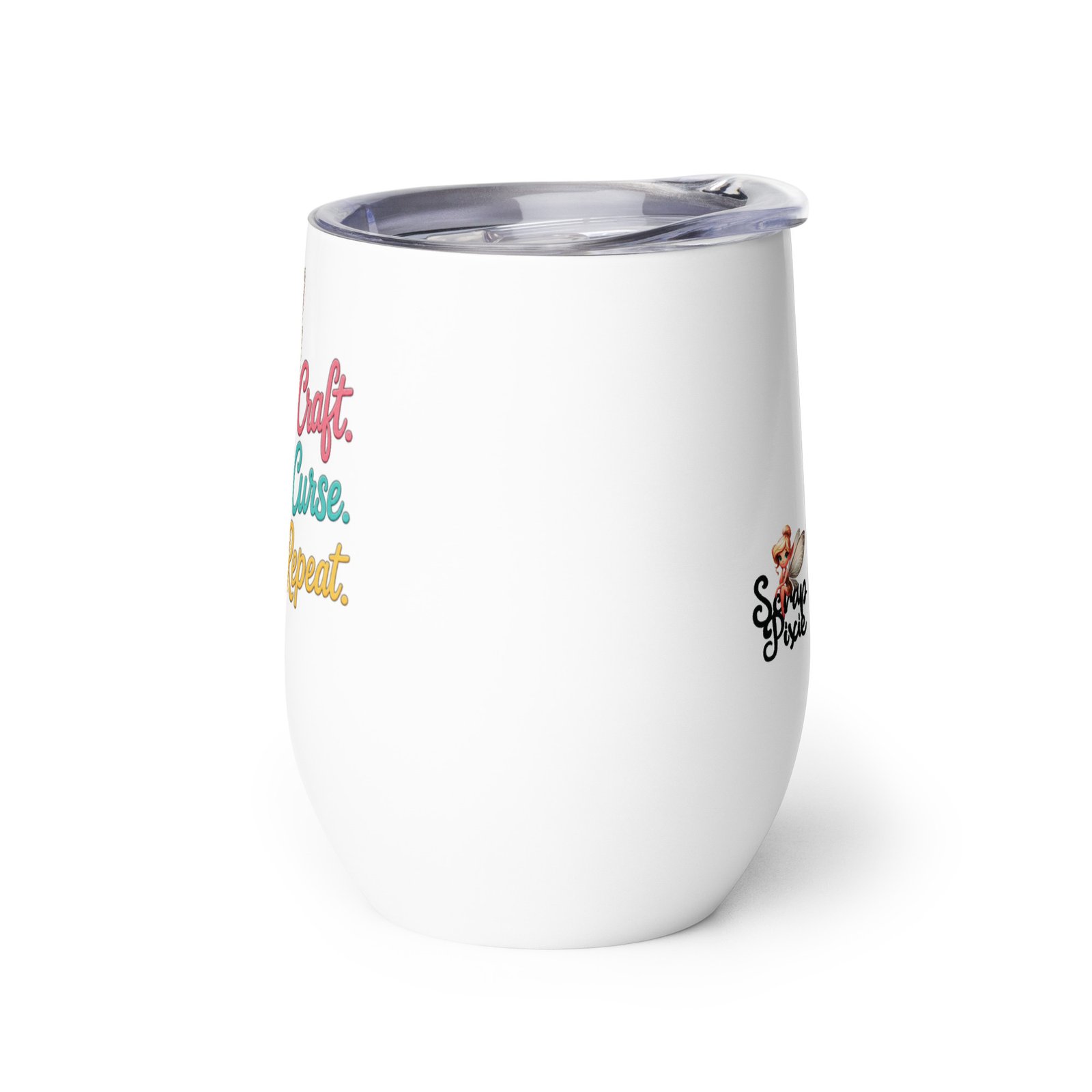 Craft. Curse. Repeat. - Wine tumbler - Image 3