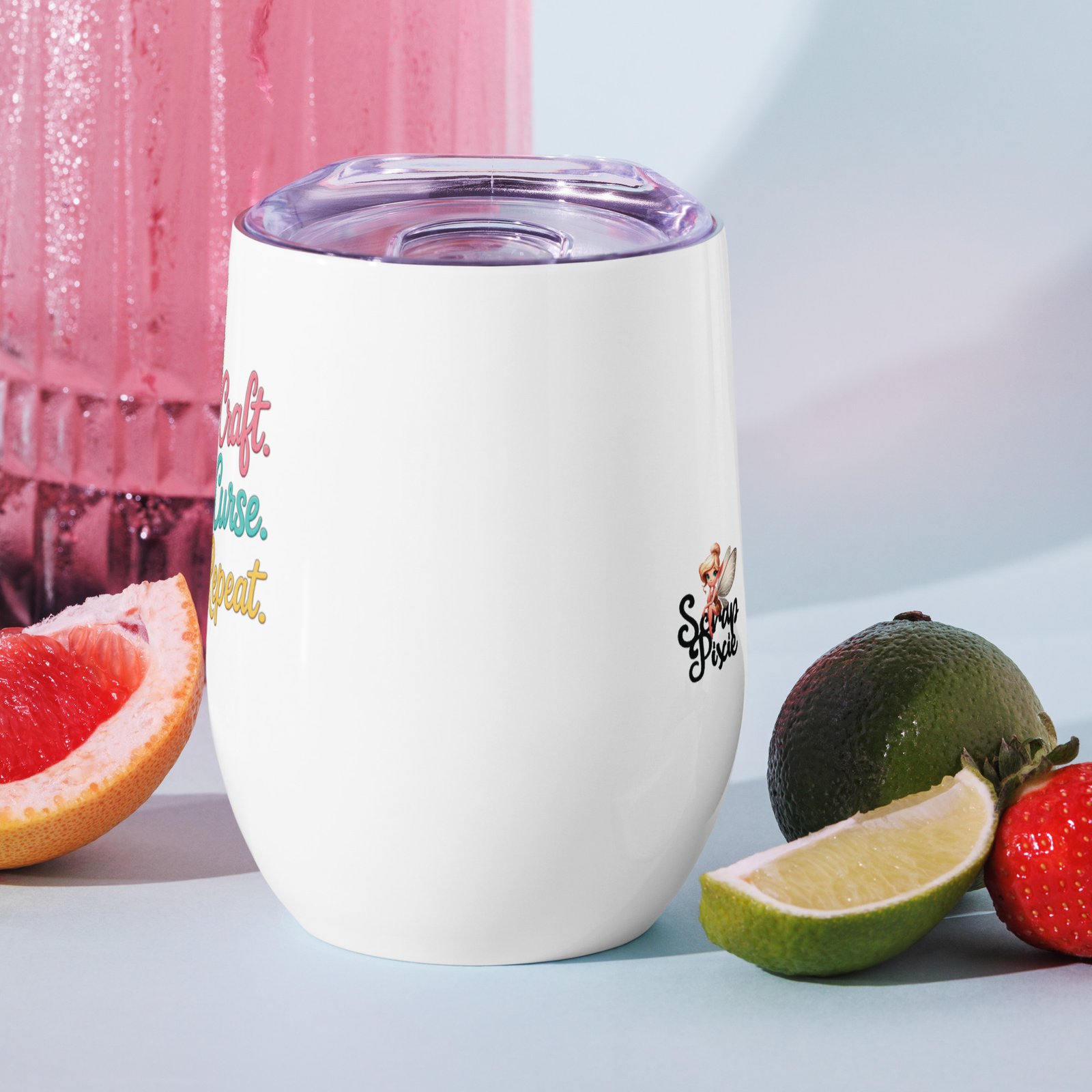 Craft. Curse. Repeat. - Wine tumbler - Image 7