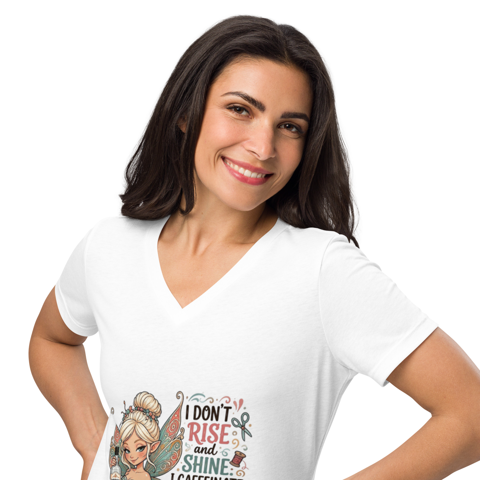Women’s relaxed v-neck t-shirt - Image 5
