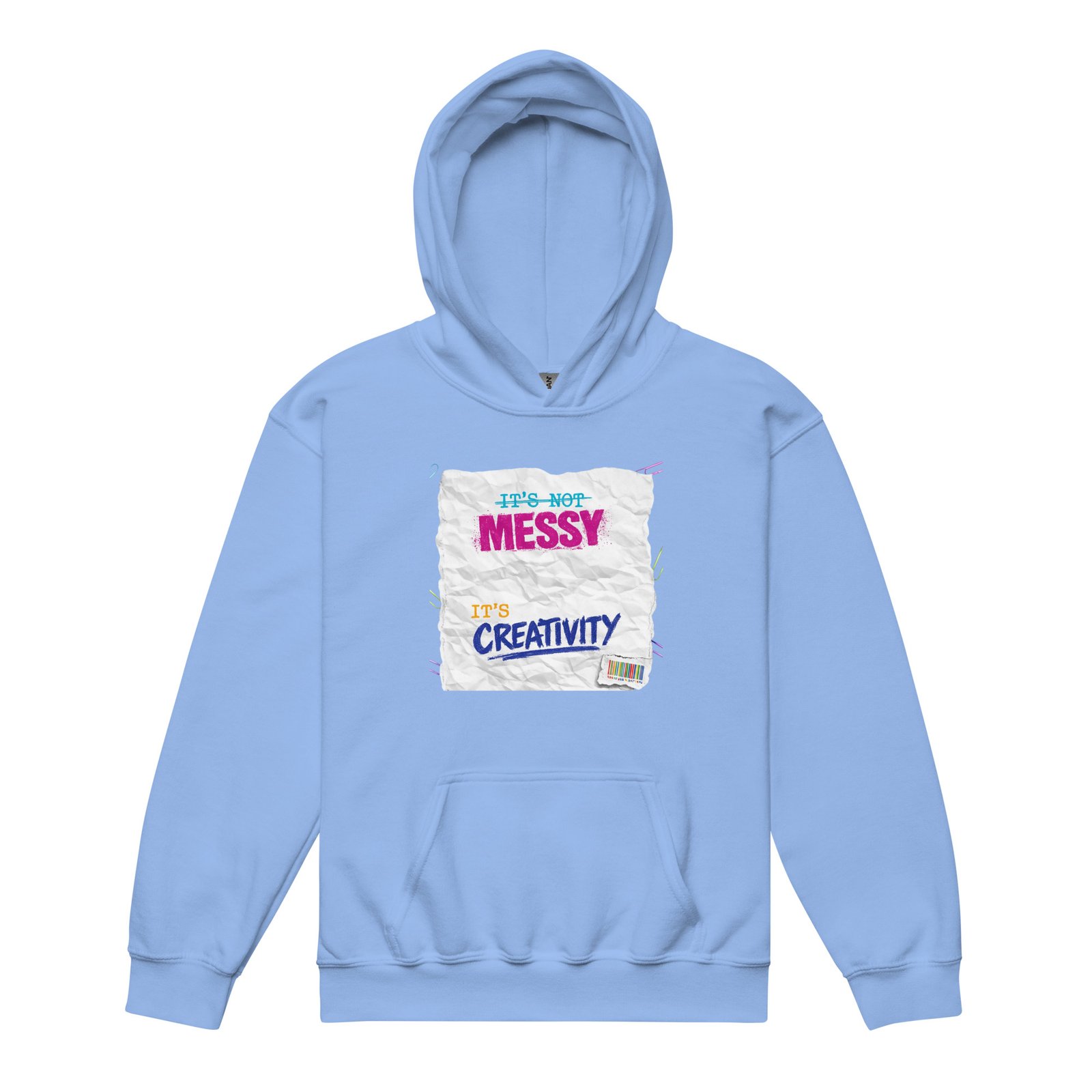 It's Not Messy, It's Creativity - Youth heavy blend hoodie - Image 2