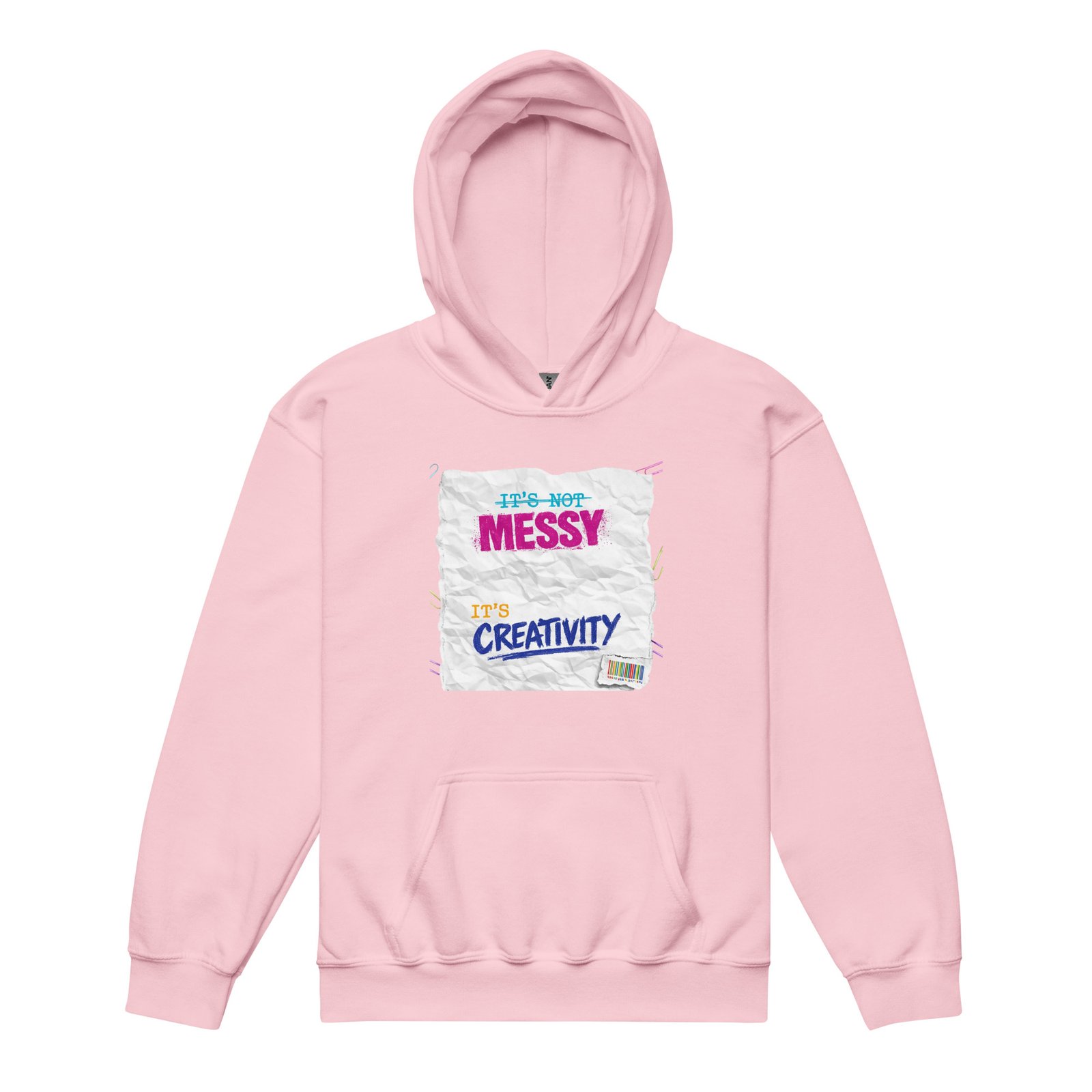 It's Not Messy, It's Creativity - Youth heavy blend hoodie - Image 3