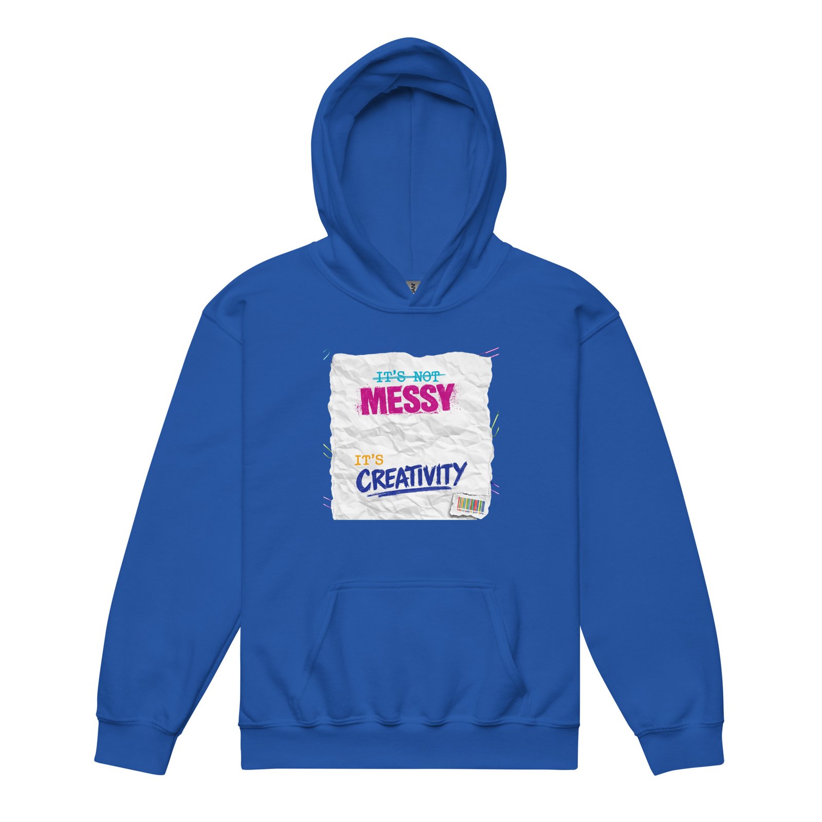 It's Not Messy, It's Creativity - Youth heavy blend hoodie