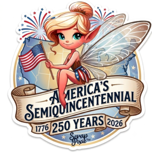 America's Semiquincentennial 250 Years - Sticker 2-3/4" x 3"