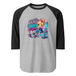 Craft Happy 3/4 sleeve raglan shirt