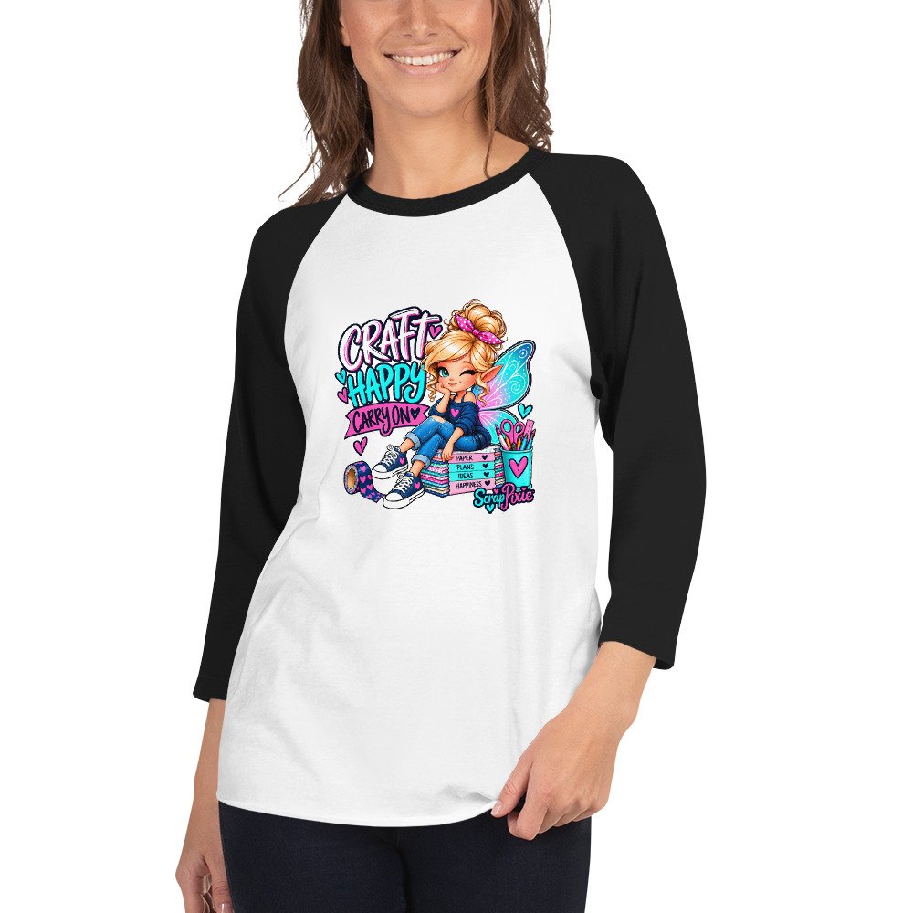 Craft Happy 3/4 sleeve raglan shirt - Image 6
