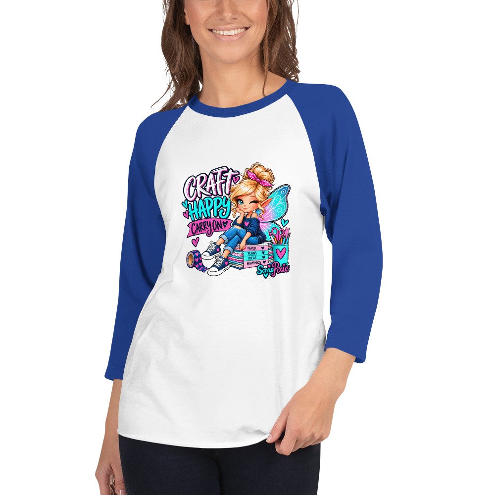 Craft Happy 3/4 sleeve raglan shirt - Image 8