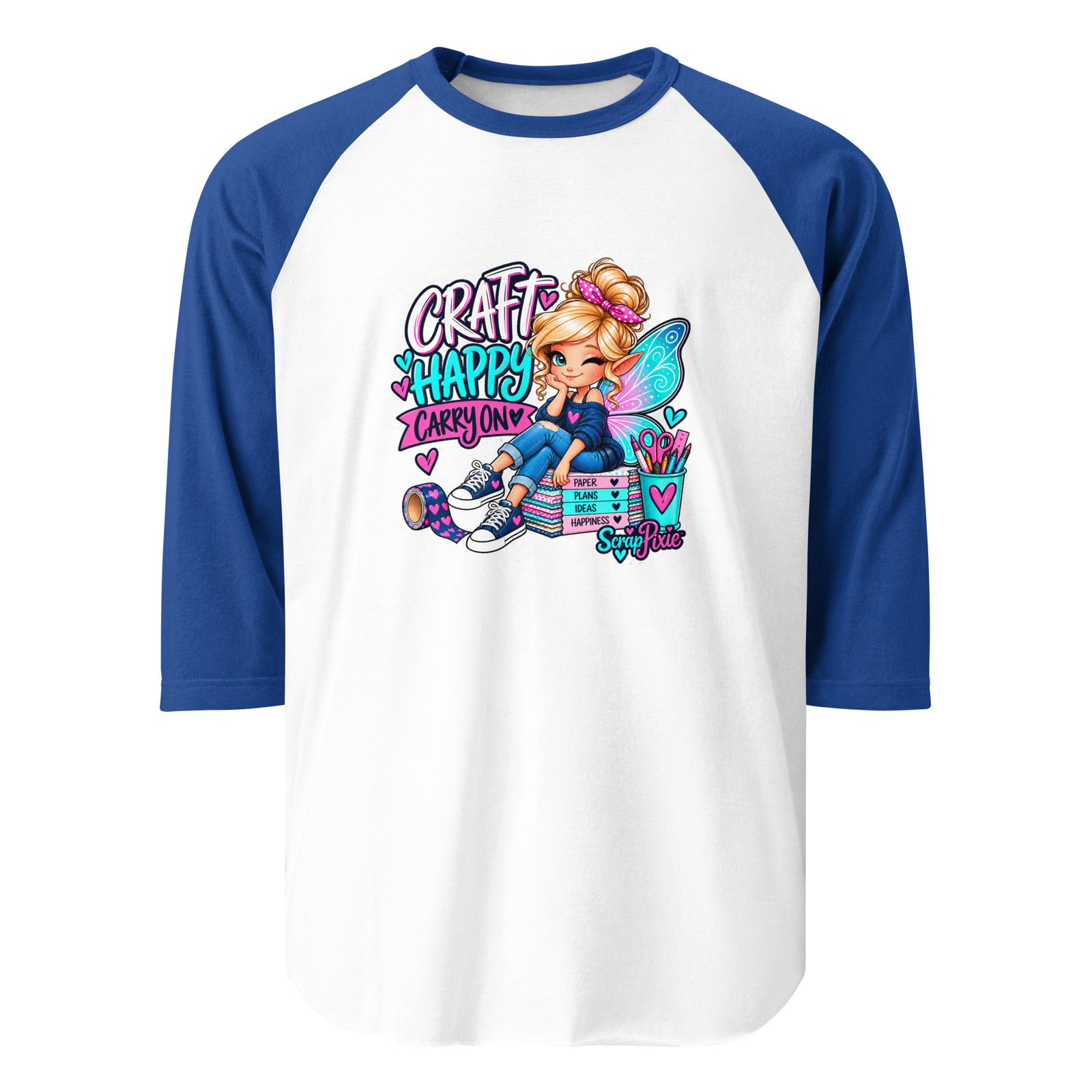 Craft Happy 3/4 sleeve raglan shirt - Image 4